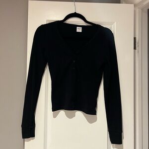 TNA Black Long Sleeve Top